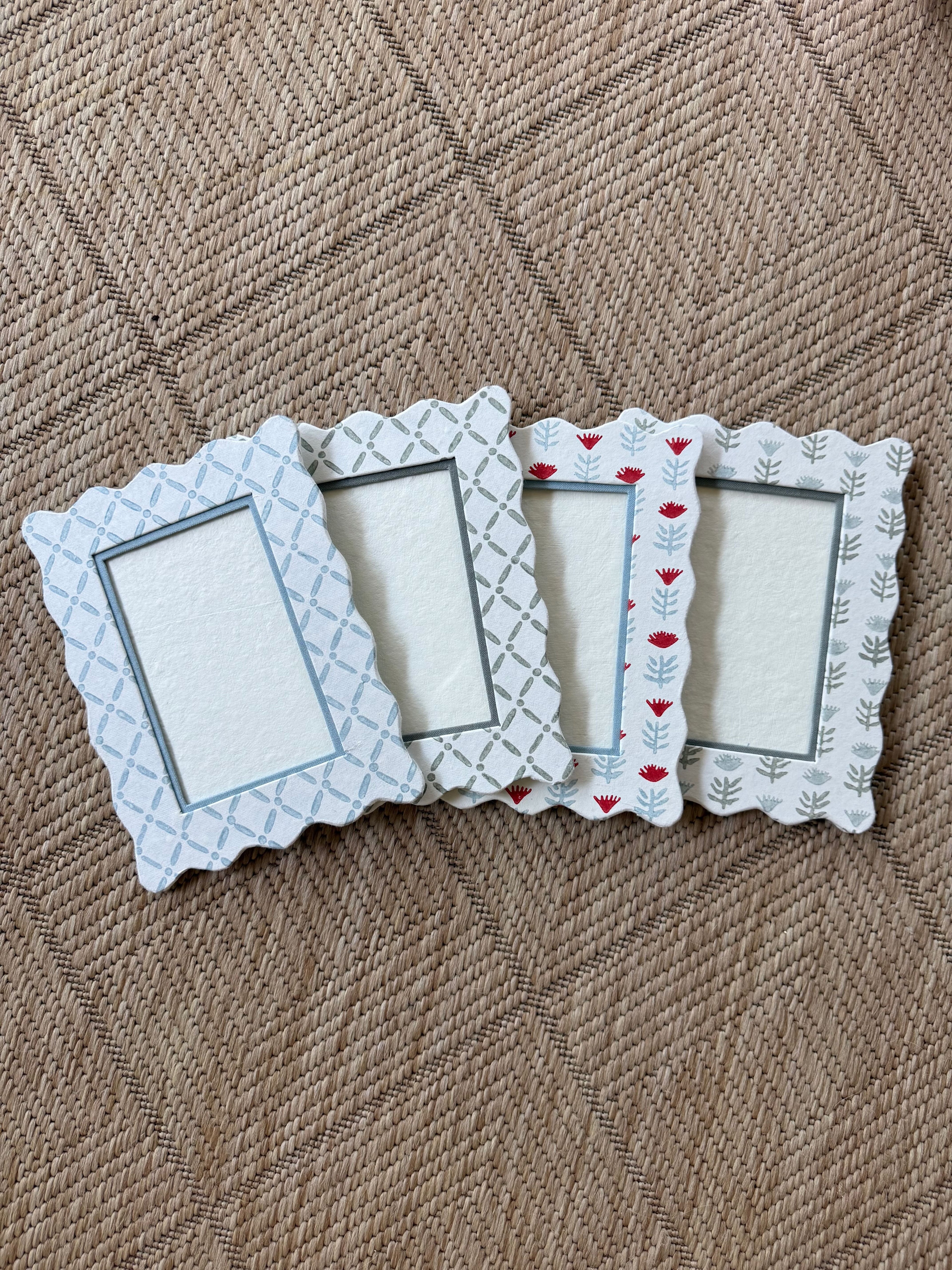4x6 Block Printed Frame - Claire Serene
