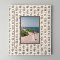 5x7 Block Printed Picture Frame in Claire Serene