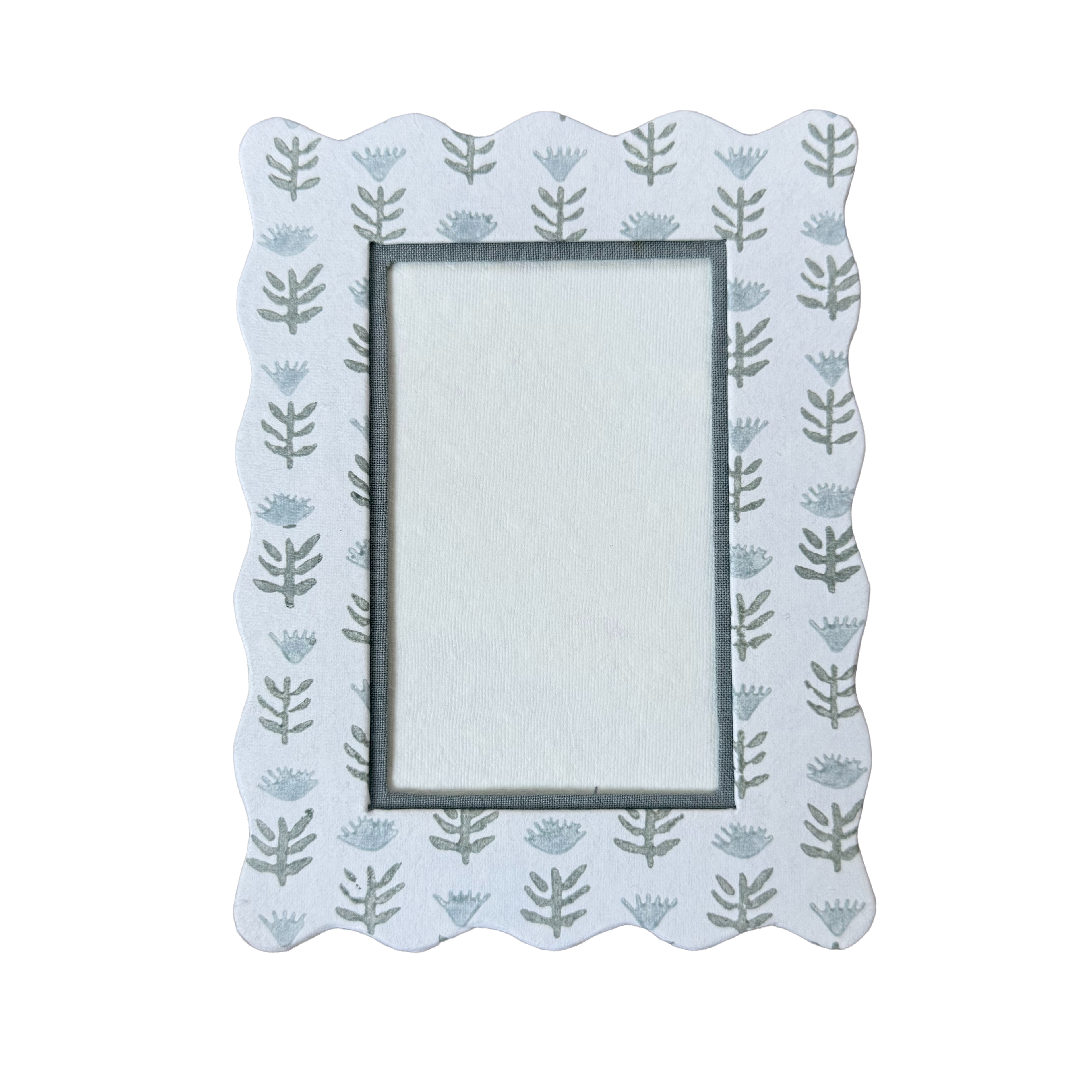 4x6 Block Printed Frame - Claire Serene