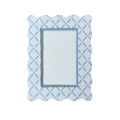 4x6 Block Printed Frame - Croix Blue
