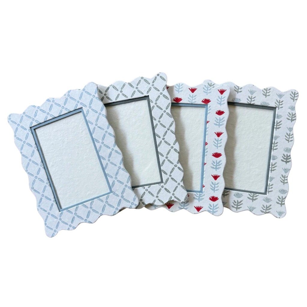 4x6 Block Printed Frame - Claire Poppy
